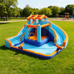 GAMEON Dual Style Splash Twin - Blower with Build PVC Castle Bounce Inflatable Spray Water Slide