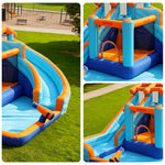 GAMEON Dual Style Splash Twin - Blower with Build PVC Castle Bounce Inflatable Spray Water Slide
