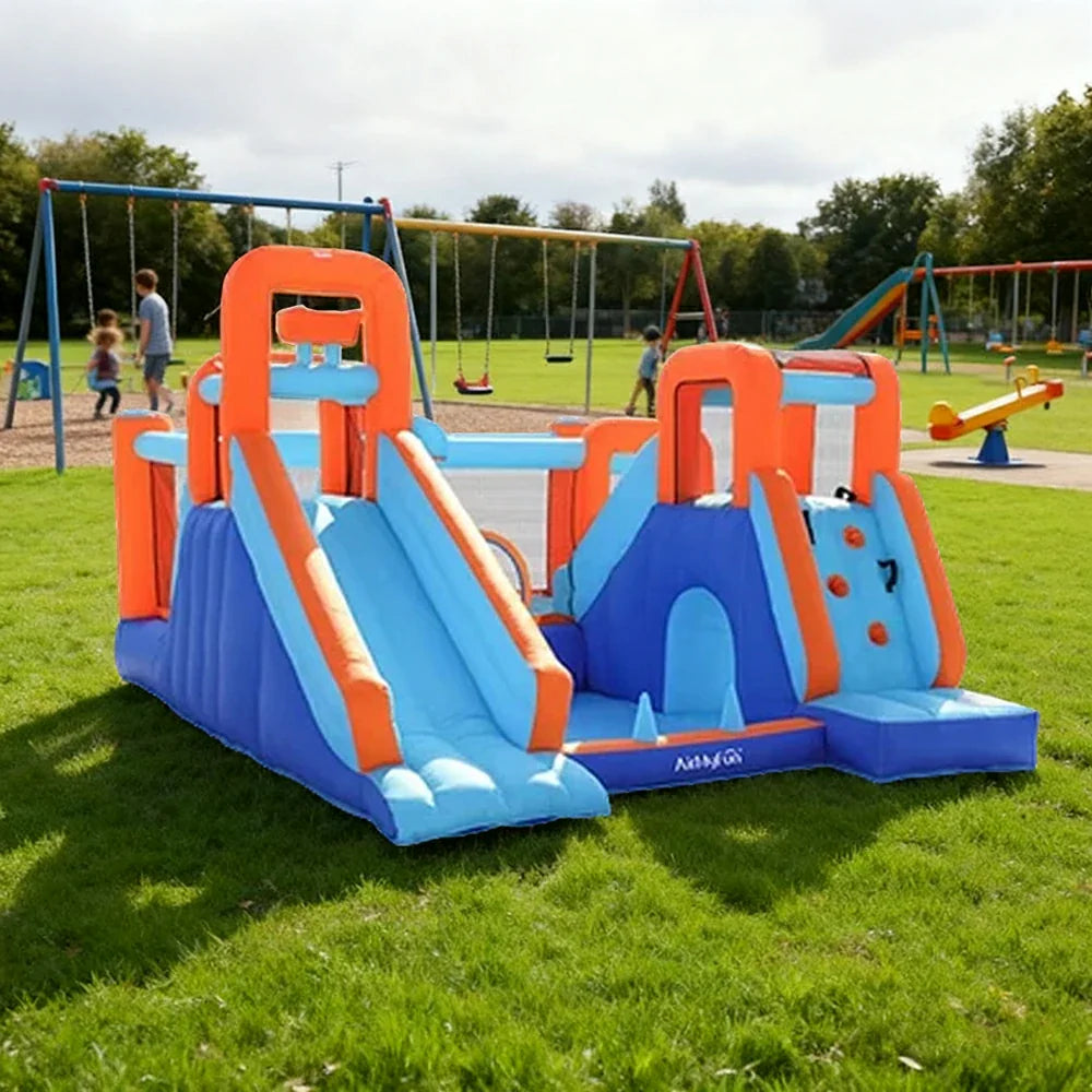 GAMEON Water Style Burst Aqua - Blower with Build PVC Castle Bounce Inflatable Spray