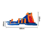 GAMEON Water Style Loop Aqua - Blower with Build PVC Castle Bounce Inflatable Tunnel Arch Play