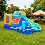 GAMEON Water Style Zone Splash Aqua - Blower with Build PVC Castle Bounce Inflatable Spray Play