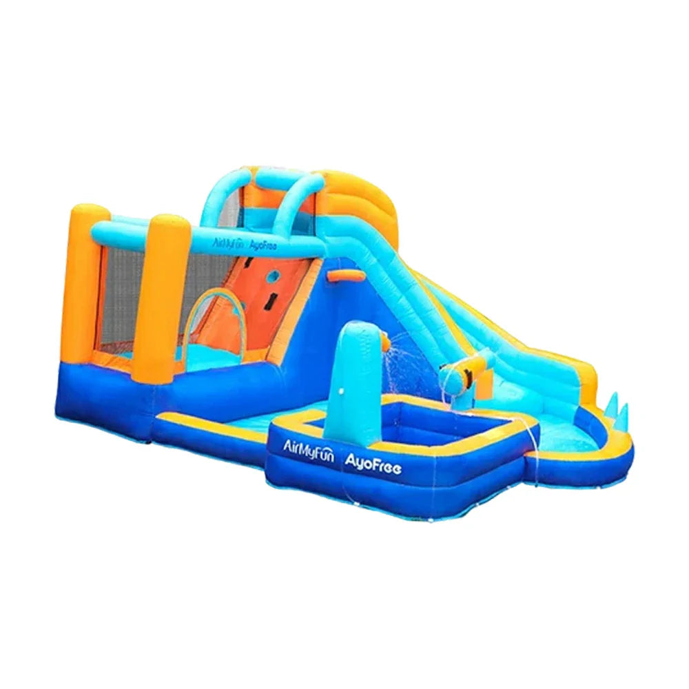 GAMEON Water Style Zone Splash Aqua - Blower with Build PVC Castle Bounce Inflatable Spray Play