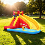 GAMEON Water Design Fun Splash Burger & Fries - Blower with Build PVC Castle Bounce Inflatable Slide