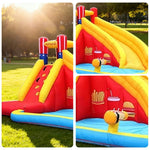 GAMEON Water Design Fun Splash Burger & Fries - Blower with Build PVC Castle Bounce Inflatable Slide
