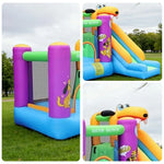 GAMEON Inflatable Style Fun Slide & Jump Theme Dog - Blower with Build PVC Castle Bounce
