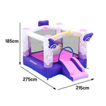 GAMEON Inflatable Style Slide Fantasy Rainbow Unicorn - Blower with Build PVC Castle Bounce