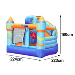 GAMEON Inflatable Bounce Castle PVC Build with Blower Kids Club Design