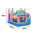 GAMEON Inflatable Bounce Castle PVC Build with Blower Birthday Party Theme with Cake and Gift Design