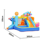 GAMEON Inflatable Bounce Castle PVC Build with Blower Ice Cream Shop Theme with Slide