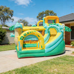GAMEON Inflatable Bounce Castle PVC Build with Blower Dinosaur Castle Theme with Slide