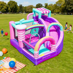 GAMEON Inflatable Bounce Castle PVC Build with Blower Sweet Dessert Shop Theme