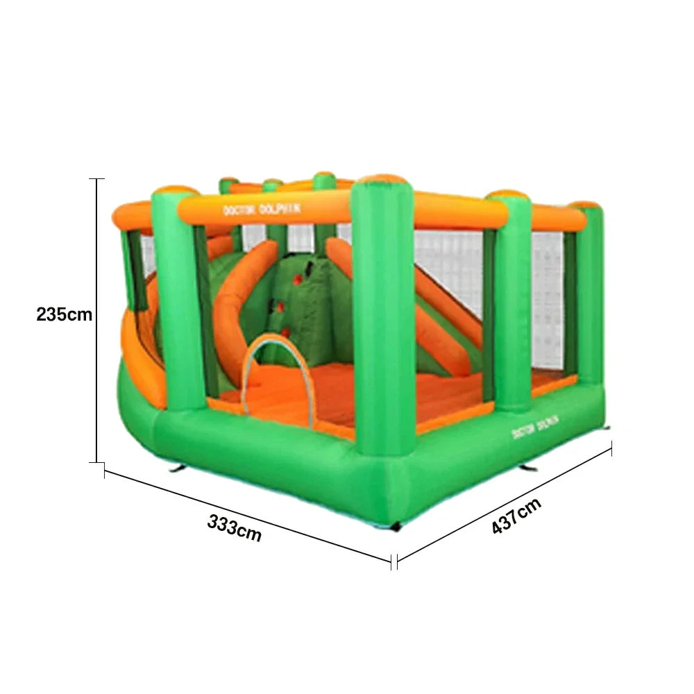 GAMEON Inflatable Bounce Castle PVC Build with Blower Full Enclosure Design with Slide