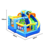 GAMEON Inflatable Bounce Castle PVC Build with Blower Dolphin Castle with Slide