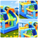 GAMEON Inflatable Bounce Castle PVC Build with Blower Dolphin Castle with Slide