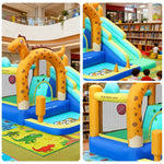 GAMEON Inflatable Bounce Castle PVC Build with Blower Dragon Castle Theme with Slide