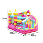 GAMEON Inflatable Bounce Castle PVC Build with Blower Lollipop Theme with Slide
