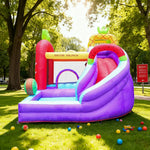 GAMEON Inflatable Bounce Castle PVC Build with Blower Fruit Castle Theme with Slide