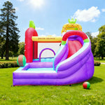 GAMEON Inflatable Bounce Castle PVC Build with Blower Fruit Castle Theme with Slide