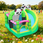 GAMEON Inflatable Bounce Castle PVC Build with Blower Panda Castle Theme with Slide