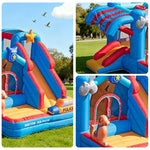GAMEON Inflatable Bounce Castle PVC Build with Blower Ice Cream Castle Theme with Slide