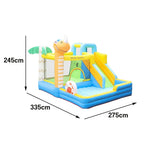 GAMEON Inflatable Bounce Castle PVC Build with Blower Dinosaur Castle Theme with Slide