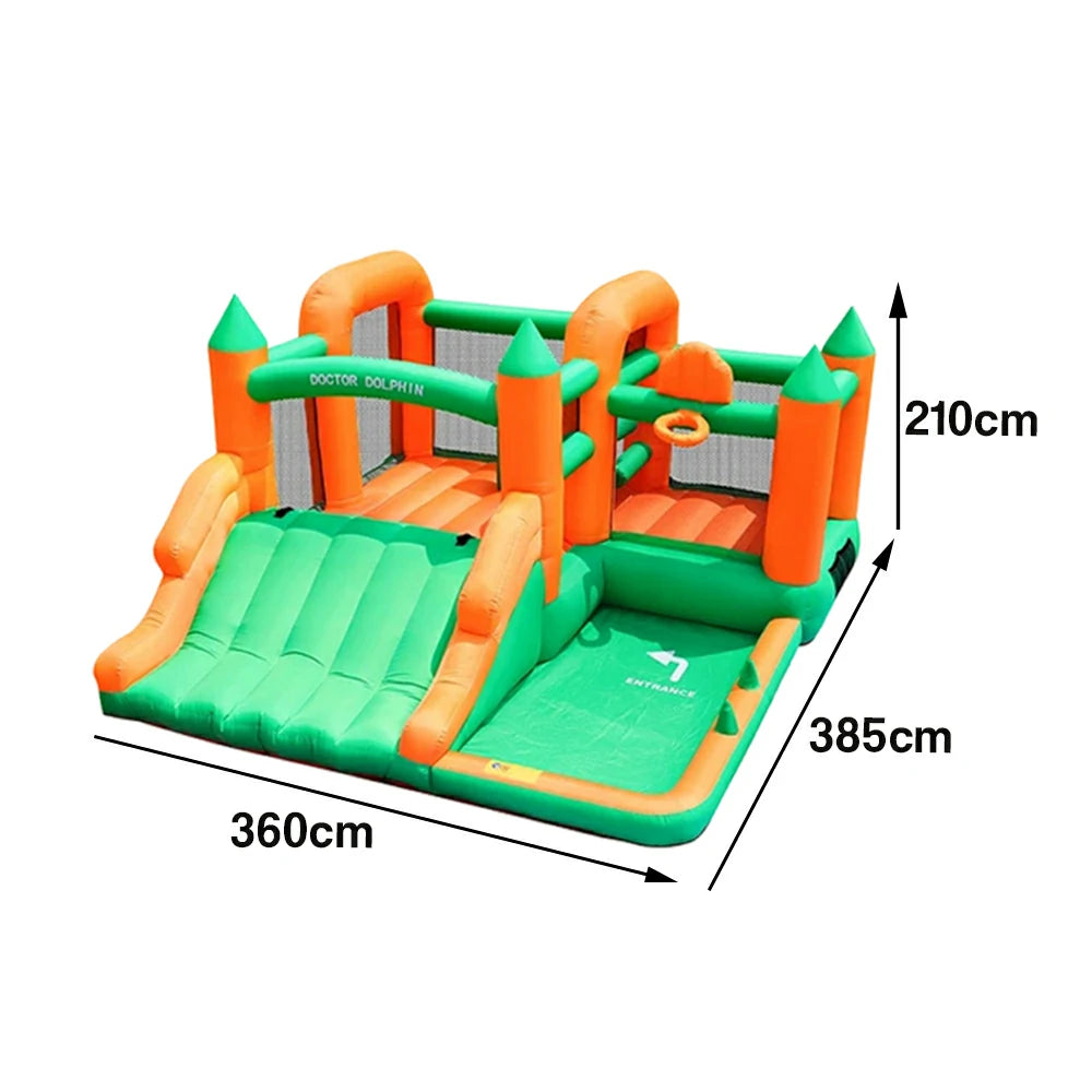 GAMEON Inflatable Bounce Castle PVC Build with Blower Forest Theme Castle with Slide