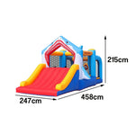 GAMEON Inflatable Bounce Castle PVC Build with Blower Shark Slide Theme