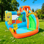 GAMEON Inflatable Bounce Castle PVC Build with Blower Bee Theme Slide Style