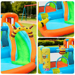 GAMEON Inflatable Bounce Castle PVC Build with Blower Bee Theme Slide Style