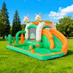 GAMEON Inflatable Bounce Castle PVC Build with Blower Little Lamb Theme Castle Style