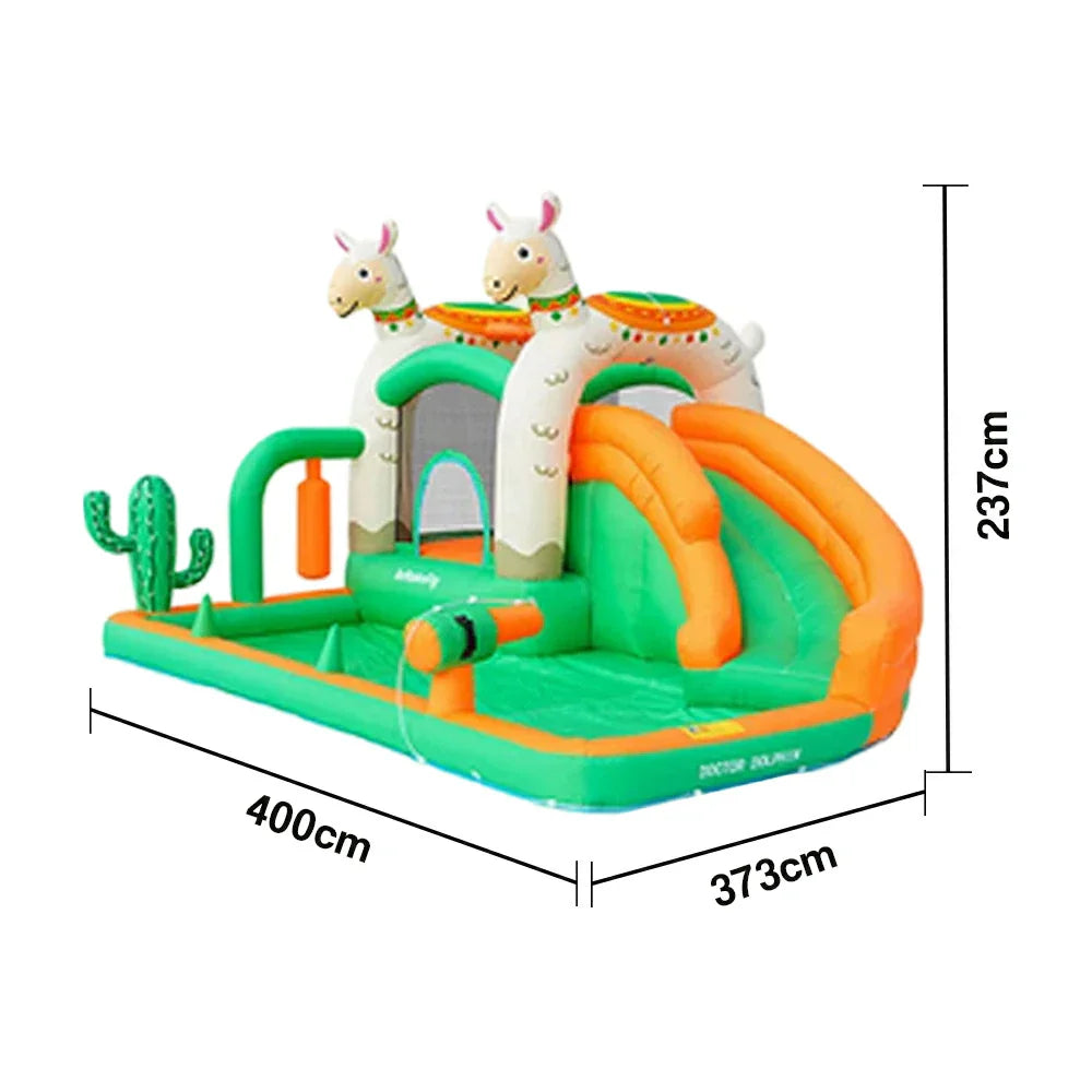 GAMEON Inflatable Bounce Castle PVC Build with Blower Little Lamb Theme Castle Style