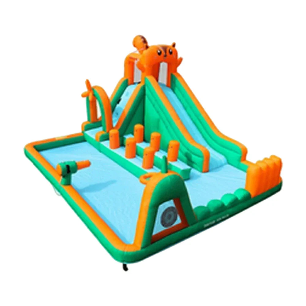 GAMEON Inflatable Bounce Castle PVC Build with Blower Squirrel Playground Theme Style