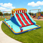GAMEON Inflatable Bounce Castle PVC Build with Blower Multi Slide Castle Style
