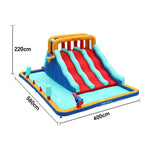 GAMEON Inflatable Bounce Castle PVC Build with Blower Multi Slide Castle Style