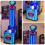 GAMEON Power Hammer Strength Tower Arcade Machine Heavy 250W LED Impact Game Duty Competitive Build Power Lighting Tester Metal Blue