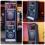 GAMEON Electronic Dart Arcade Machine Flagship Edition Aluminum & Nylon Build 15.5 Connectivity HD Screen Online Inch Board Battle Target LED Black