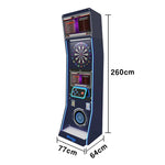 GAMEON Electronic Dart Arcade Machine Flagship Edition Aluminum & Nylon Build 15.5 Connectivity HD Screen Online Inch Board Battle Target LED Black