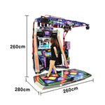GAMEON Dance Arcade Machine 42-inch HD Screen Music Rhythm Game LED Lighting Effects Multicolor
