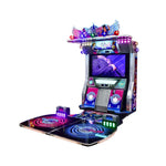 GAMEON Dance Arcade Machine 47-inch HD Screen Music Rhythm Game LED Neon Lights Purple