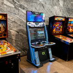 GAMEON KOF Arcade Machine 32 Acrylic HD Screen Gaming Plug-and-Play Console Retro & Two-Player Inch Built-In Games 4300+ Cabinet Metal Blue