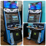 GAMEON KOF Arcade Machine 32 Acrylic HD Screen Gaming Plug-and-Play Console Retro & Two-Player Inch Built-In Games 4300+ Cabinet Metal Blue