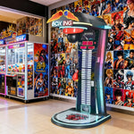 GAMEON Dragon Punch Boxing Machine Metal & Acrylic Cabinet High Strength LED Sensors Lighting 160W Tester Sensitivity Arcade Game Competitive Power Black