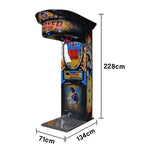 GAMEON Boxing Machine Metal & Acrylic Cabinet High Sensors Punch 380W Competitive Tester Lighting LED Sensitivity Game Power Arcade Strength Black