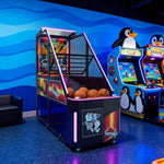 GAMEON Street Basketball Arcade Machine Metal Hoop LED Scoring Display Automatic Ball Return Durable Frame Standard