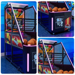 GAMEON Street Basketball Arcade Machine Metal Hoop LED Scoring Display Automatic Ball Return Durable Frame Standard