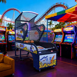 GAMEON Luxury Basketball Arcade Machine Metal Hoop Triple LED Scoring Display Automatic Ball Return Durable Structure Deluxe