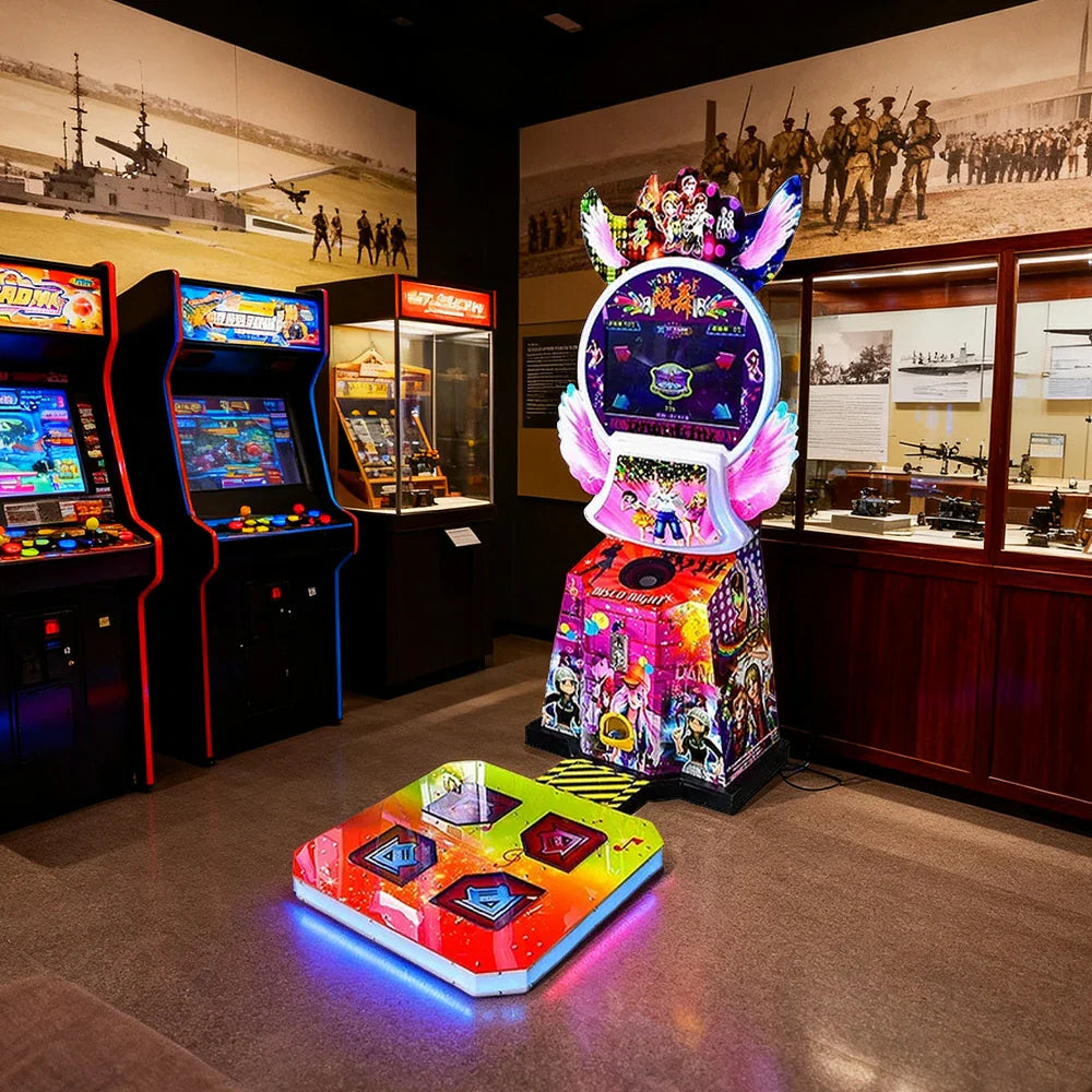 GAMEON Kids Dance Arcade Machine Cute Design LED Lights Music Rhythm Game Standard