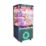 GAMEON Pure Love Claw Machine Coin Operated Prize Catcher LED Lighting Plush Toy Cabinet Arcade Entertainment Design Green
