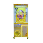 GAMEON Claw Machine Coin Operated Prize Catcher LED Lighting Plush Toy Cabinet Durable Arcade Design Yellow