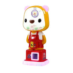 GAMEON Cute Bear Capsule Vending Machine Coin Operated Gacha Toy Dispenser LED Light Base Acrylic Display Design Red